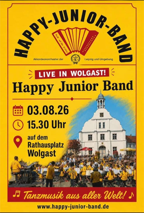 Hinweis der Stadt Wolgast als Popup Fenster