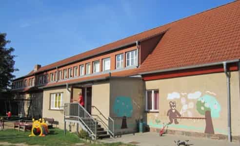 Rückansicht Kita Fiedrich Fröbel in der Ernst-Moritz-Arndt-Str. 8